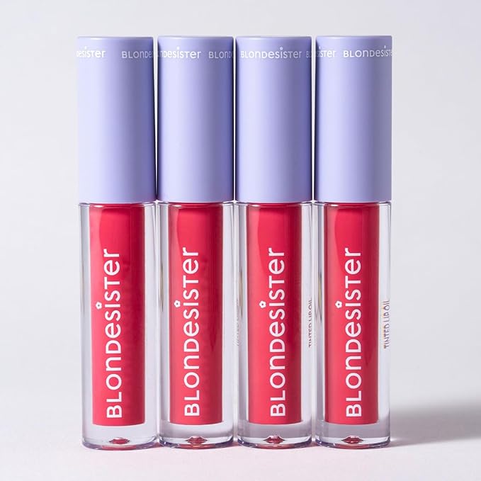 2-in-1 Sweet Gloss Tinted Lip Oil - Lip Oil for Women - Hydrating, Non-Sticky Formula with Light Color - 03 Cherry Pie - 0.084 oz