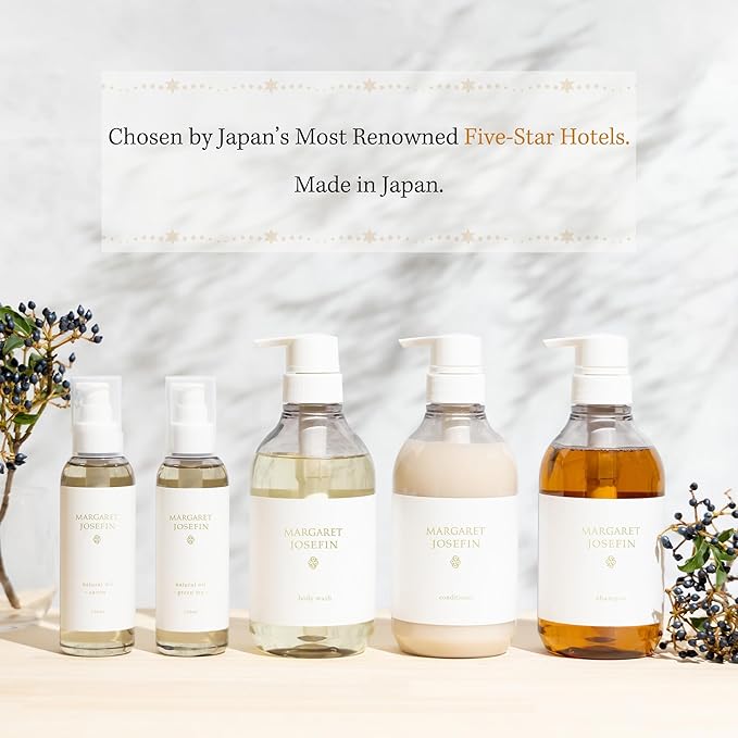 MARGARET JOSEFIN Shampoo – Sulfate Free, Hydrating, Smooth and Volume Care, Green Tea Scent | 16.9 fl oz (500mL), Made in Japan