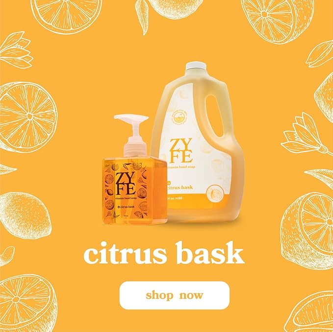 Foaming Hand Soap Refills, Half Gallon Hand Soap Foam Refill with Essential Oil Fragrance in Recycled Bottle, Citrus Handwash Refil Biodegradable+
