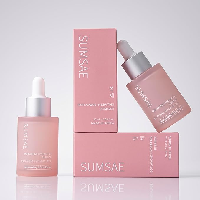 Isoflavone Hydrating Essence - Korean Skin Care with Polyglutamic Acid γ PGA from Korean Fermented Soybeans Hydrating and Firming Essence 30ml/1.01 fl.oz.