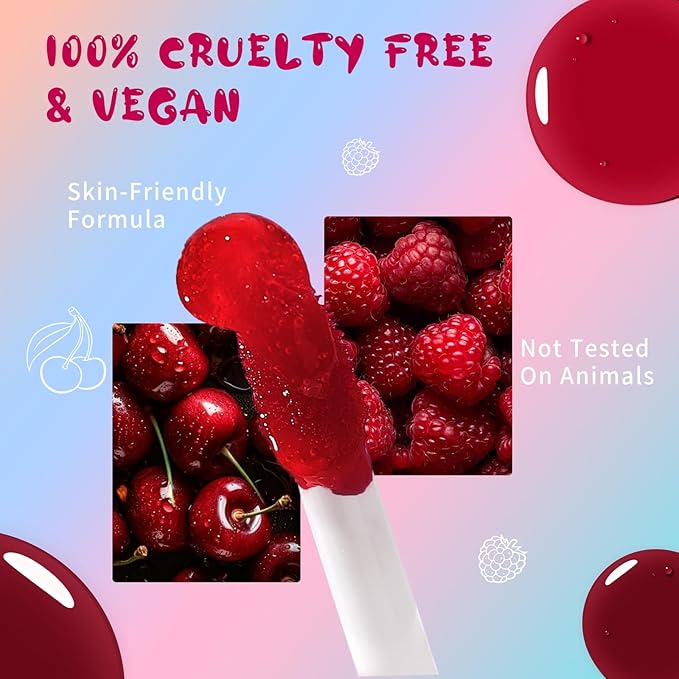 bayfree Lip Tint Stain, Long Lasting Korean Lip Stain Set, Non-sticky Waterproof Lightweight Lip and Cheek Tint, Moisturizing High Pigment Water Tint, Matte Finish Lip Tint