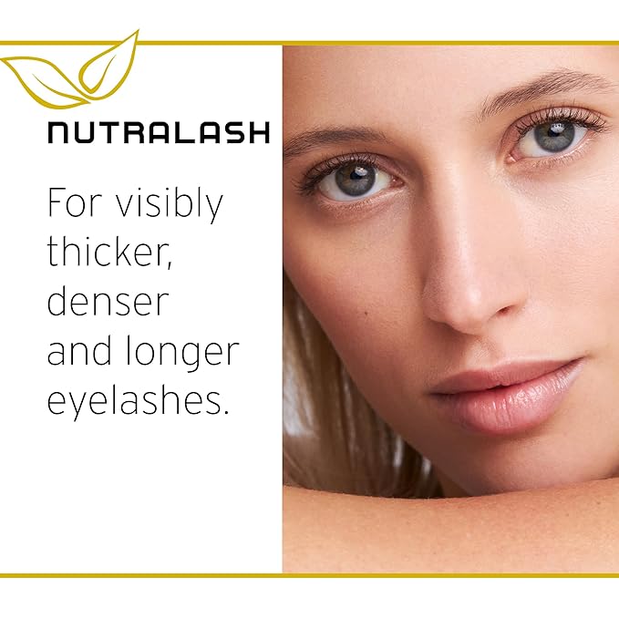 Nuvega Lash - Vegan Eyelash Serum & Eyebrow Serum Set I Longer Eyelashes in 4-6 Weeks I Lash and Eyebrow Growth Serum I Made in Germany I 1ml & 3ml
