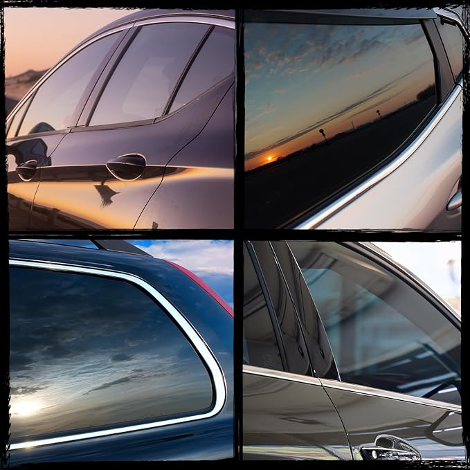 20% VLT Ceramic Car Window Tint - (20in * 20ft) Windows Privacy Films, 99% Blocks UV & 95% IR Ray, Glare Reduction Blackout Window Film Auto Car Windshield Sun Shade Roll