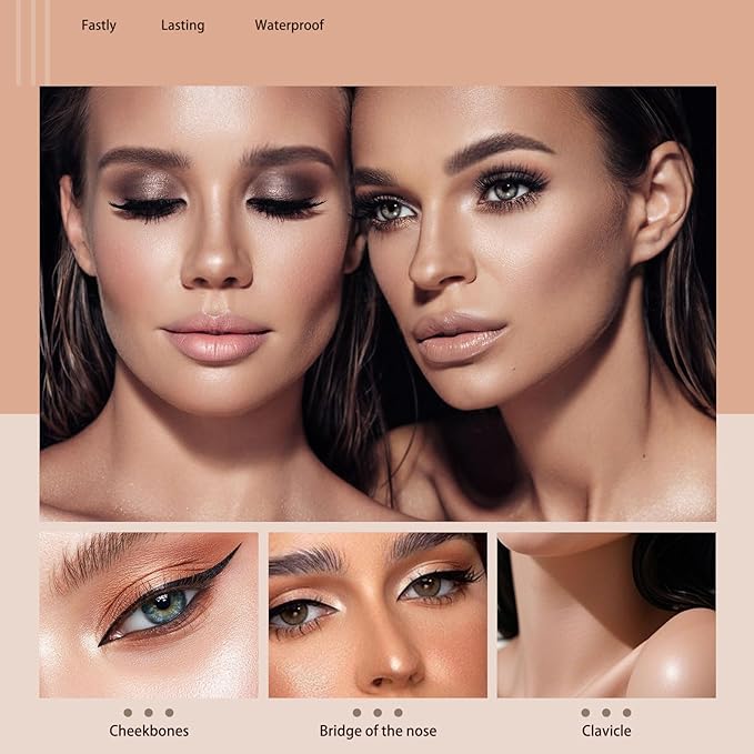 Colorful Shimmery Eye Shadow Stick Glittering Eye Shadow Stick Set with Retractable and Waterproof Eyeshadow Pencil for Long-Lasting Makeup Eyeshadow (Type A 8 Pcs)