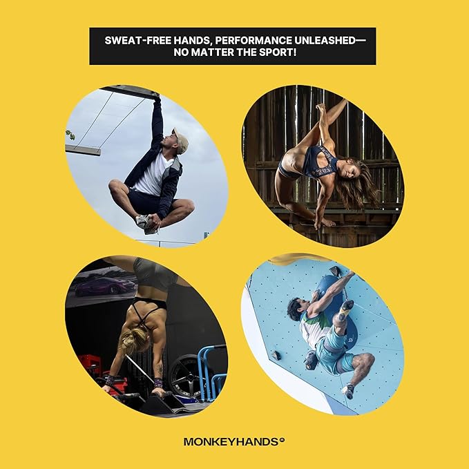 MONKEY HANDS MonkeyHands Gel Grip Pole Dance, Calisthenics, Rings, Parkour, Gymnastics, Padel, Tennis and More - High Performance - Skin Friendly, Vegan