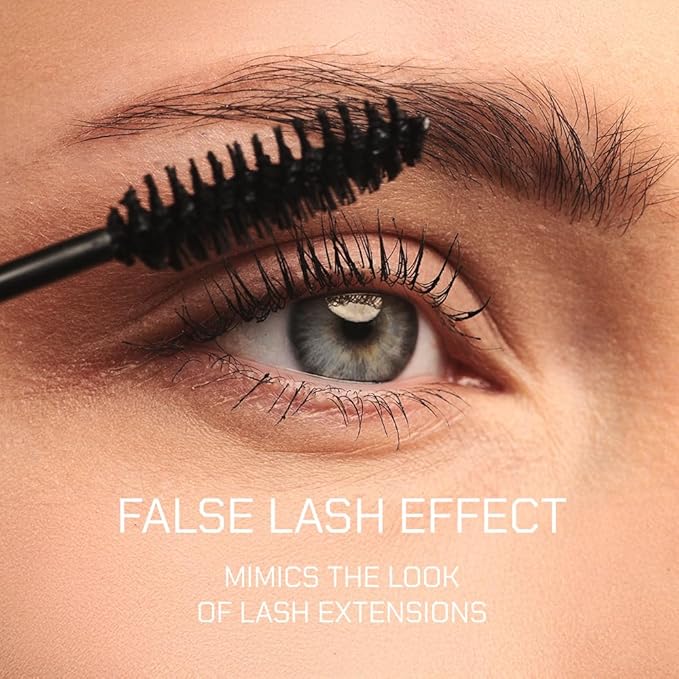 Radiant Professional Lengthening Mascara with silicone brush – Smudge-Proof Curl Mascara Volume and Length for Sensitive Eyes, Cruelty Free, Ideal for Mature & Young Women, 0.43 oz (01 Black)