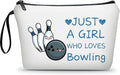 Bowling Accessories,Bowling Party Favors,Birthday Gift for Women,Bowling Cosmetic Makeup Bag,Woman Gifts for Birthday,Gifts for Teen Girls,Sister Birthday Gifts,Christmas