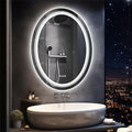 LUVODI Lighted LED Bathroom Mirror: 28”x20” Oval Wall Mounted Makeup Mirror by LUVODI