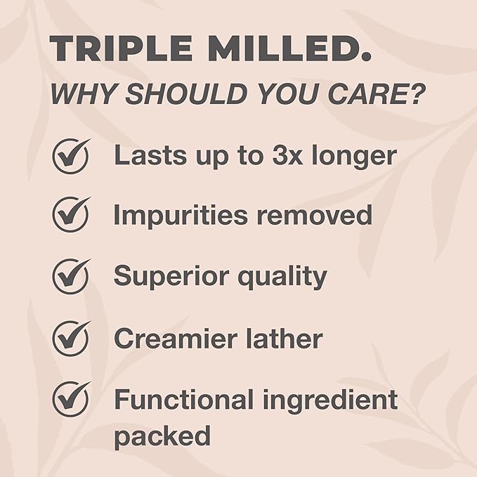 One With Nature Dead Sea Salt Turmeric Soap 4oz 3-Pack – Purifying and Exfoliating Soap Bar with Dead Sea Minerals and Turmeric for Face & Body, for Men & Women
