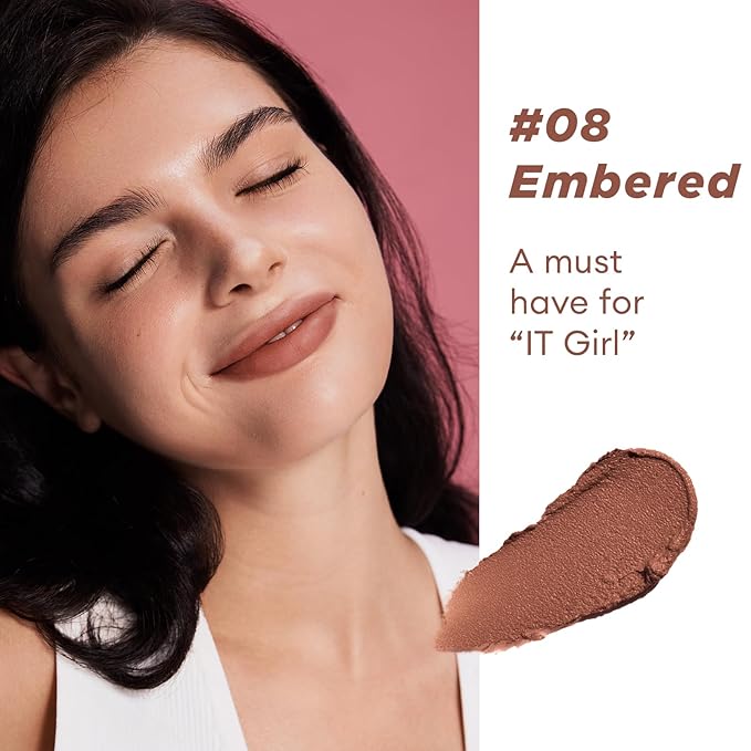 ITY Velvet Matte Finish Lip Stain-Mousse Textured Lip Clay, Red Shade, Conceals Lip Lines, Rich Pigment Lip Tint Lipsticks,4g (0.14 oz). (Classic 2-Pack Nude3)