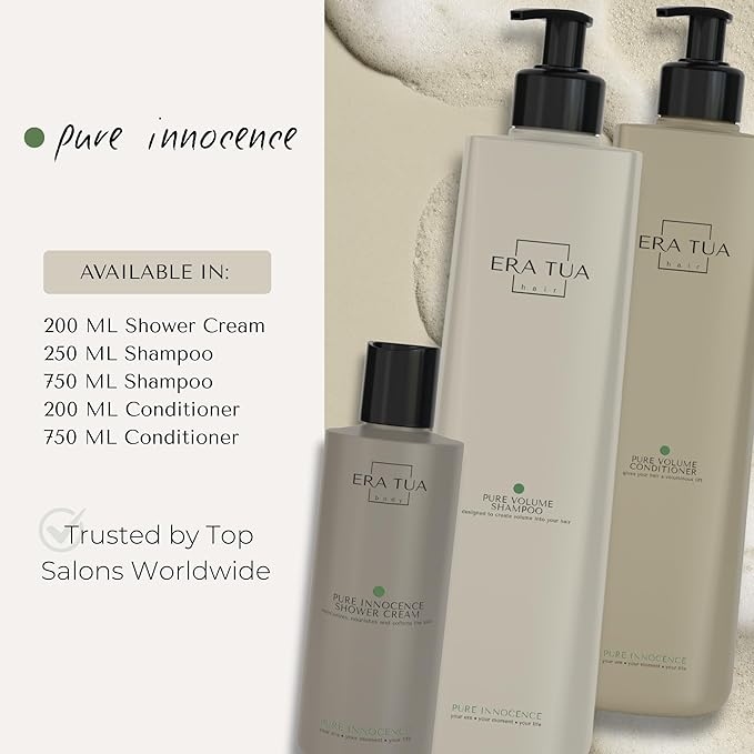 Pure Innocence Shower Cream | Exquisitely Dutch Made & Formulated Softening Body Wash for All Skin Types | Floral Scent of White Jasmine, Roses & Ylang-Ylang 200 ML
