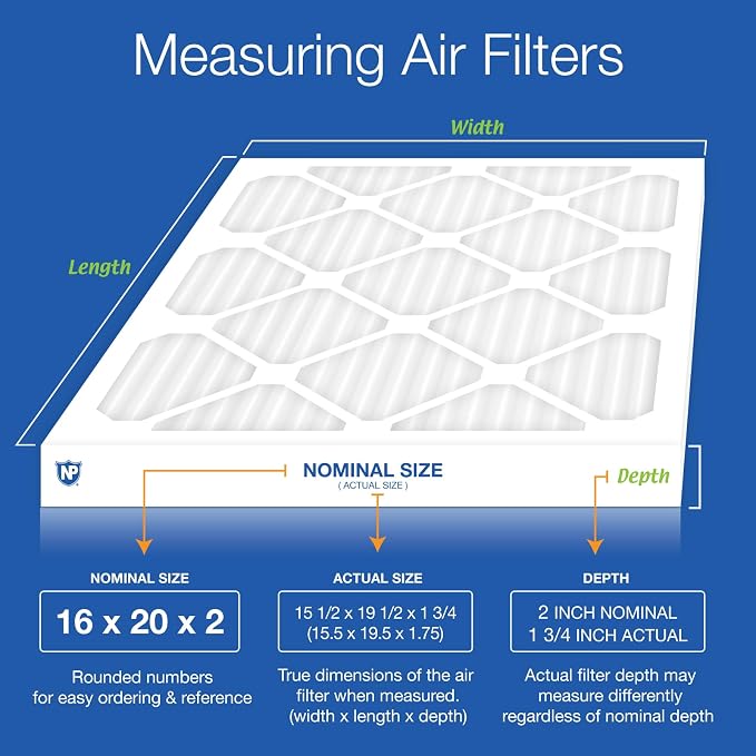 Nordic Pure 16x20x2 Pleated MERV 13 Air Filters 12 Pack - Image 2