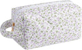JOVAKIT Travel Makeup Bag Cosmetic Bag for Women, Christmas Gifts, Small Floral Flowers Coquette Toiletry Bag with Handle, Zipper Make Up Pouch Organizer Bag Trendy Stuff (Purple Floral)