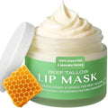 Body Restore Grass Fed Beef Tallow Lip Mask, with Manuka Honey – Christmas Stocking Stuffers, White Elephant, Hydrating Moisture, Travel Essentials, Self Care, Birthday Gifts for Women, Men – Bergamot