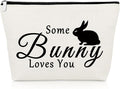 Bunny Lovers Gifts Makeup Bag Bunny Gifts for Women Rabbit Lover Animal Lover Presents for Bunnie Mom Cosmetic Bag Rabbit Presents for Girls Friends Sister Christmas Birthday Travel Cosmetic Pouch