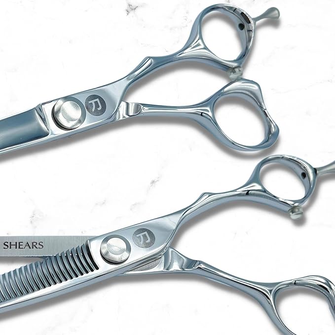 Saki Shears Majime 6 Inch Hair Cutting Set of Shears Includes Cutting Scissors, Thinning Shears, Hair Razor and Leather Carrying Case - Perfect for Professional or Home Hair Cuts