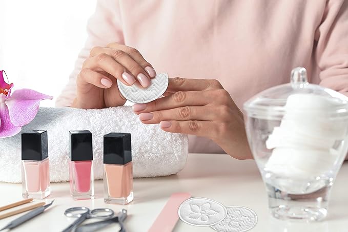 Premium 100% Cotton Rounds (300 Count) - Soft and Gentle Makeup Remover and Cleansing Pads for Face, Nail, and Personal Care - Absorbent, Textured, Lint-Free, and Hypoallergenic