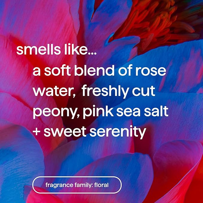 Method Body Lotion, Pure Peace, Rose Water, Peonies + Pink Sea Salt notes, 24 Hours of Moisture, 14 oz
