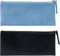 SumDirect PU Leather Cosmetic Pencil Bags - Small Soft Makeup Pouch with Zipper, Pencil Pouch Case Simple Comestic Organizer