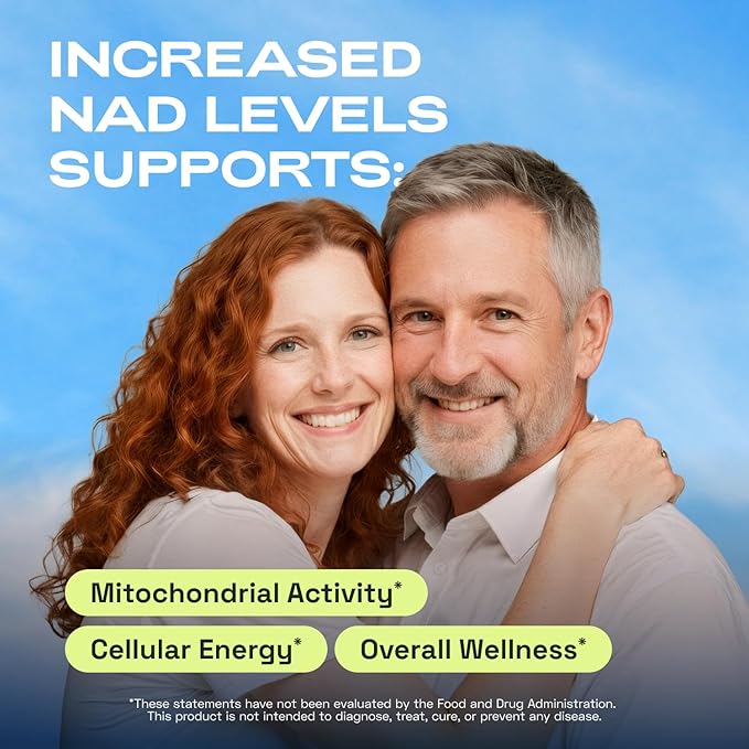 NMN Supplement Alternative – Liposomal NAD+ Supplement – Third-Party Tested – NAD CORE – 90-Day Supply – 180 Capsules