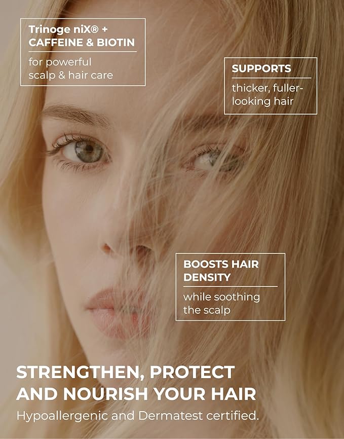 Motifull Hair Boosting Hair Thickening Shampoo for Thinning Hair with Biotin & Caffeine | Hair Growth Shampoo for Stronger Root & Volume (16.9 fl oz)