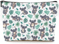 Small Makeup Bag for Purse Cute Canvas Waterproof Cosmetic Bags for Women Zipper Travel Toiletry Pouch-Koala Makeup Bags