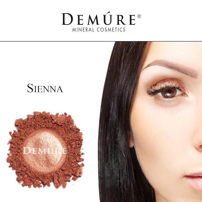 Demure Mineral Make Up (Sienna) Eye Shadow, Shimmer Eyeshadow, Loose Powder, Glitter Eyeshadow, Eye Makeup, Professional Makeup