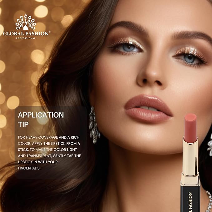 Global Fashion Silk Smooth Matte Lipstick – Long-Lasting, Luxurious Color, Rich Hydration, Lightweight Formula, Lightweight Matte Lip Color for Women, Available in Multiple Shades (104, 0.12 oz)