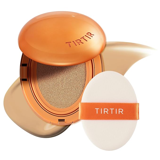 [*Mini Size*] TIRTIR Mask Fit Ai Filter Cushion Foundation | AI-Like Semi-Matte Finish - Up to 72-Hour Medium to Full Coverage Korean BB Cushion Make up Beauty, #28N Oat, 0.15 Fl Oz