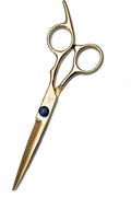 FARRAY Hair Cutting Scissors，6.5 Inch Professional Stainless Steel Barber Hair Scissors，for Both Salon and Home Use (Golden)