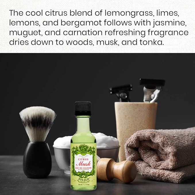 Clubman Citrus Musk After Shave Lotion, Instantly Cools, Tones, Refreshes The Skin After Shaving 1.7 fl. Oz x 2 packs