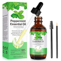 Peppermint Essential Oil 60ml, Natural Peppermint Oil for Hair Growth & Dandruff Removal - Perfect for Aromatherapy, Scalp and Body Massage, Refreshes, 2.02 fl.oz