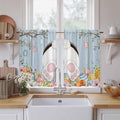 Easter Kitchen Curtains 45 Inch Long 2 Panel Set, Rod Pocket Window Treatment by Unknown