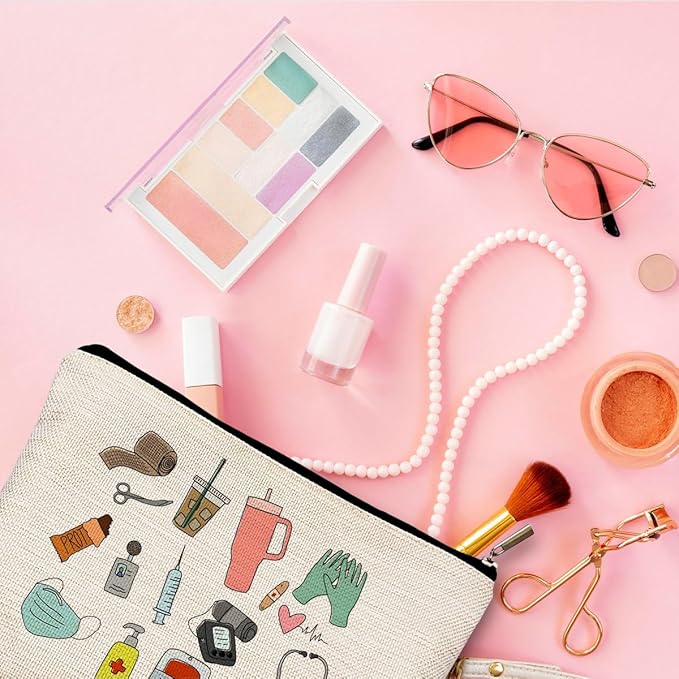 Nurse Makeup Bags - Cosmetic Bags With Zipper for Nursing Students
