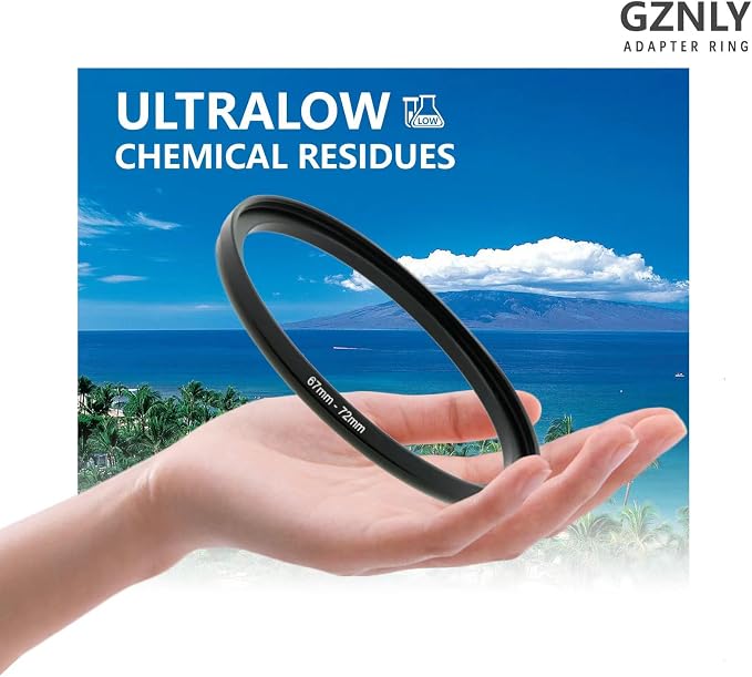 40.5mm to 37mm Step-up Adapter Rings Filter Adapter Black Metal Step Down - Image 2