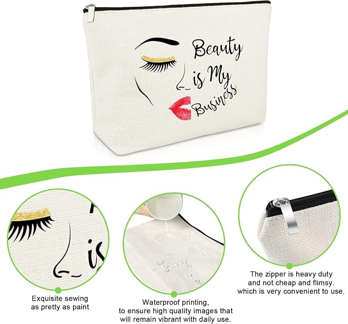 Makeup Artist Gifts for Women Cosmetic Bag Makeup Lover Gift for Lash Girl Beautician Hairdresser Thank You Present for Stylist Cosmetology Graduation Travel Cosmetic Pouch Christmas Birthday Present