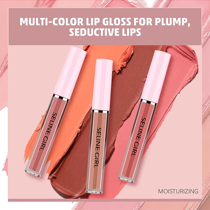 Matte Lip Gloss, Lip Gloss Silky Smooth Finish, Lipgloss Makeup Colorful and Creamy Texture, Lipstick for Every Occasion, Lip Oil Moisturizing and Hydrated #10