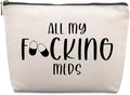 Funny Med Bag for Traveling, Funny Medicine Bag Makeup Bag Gifts Dental Gifts Nurse Assistant Gift Pill Bags Medicine Pouch for Travel, Med Bags Storage for Women Patient Gift
