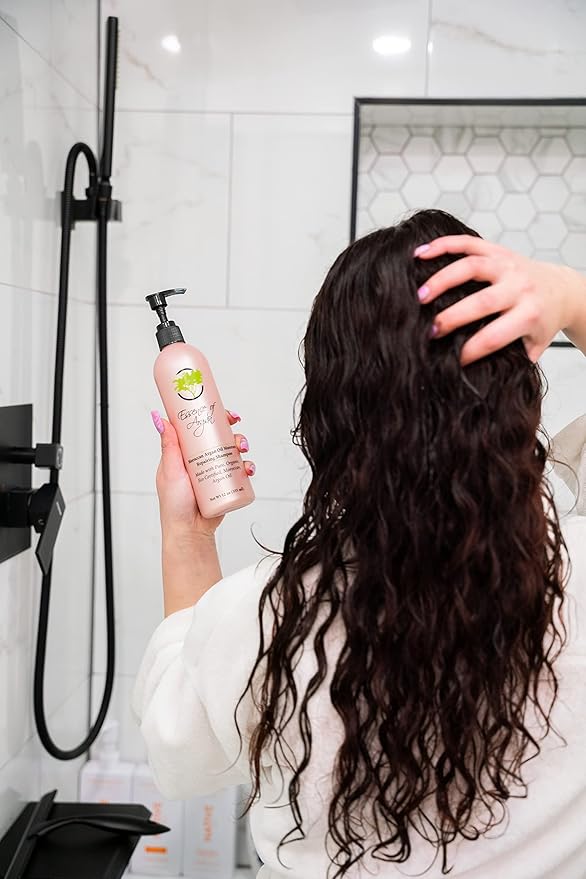 Essence of Argan Renewing Hair Care Shampoo - Infused with 100% Pure Moroccan Organic Argan Oil - Nourishing and Moisturizing - For All Hair Types