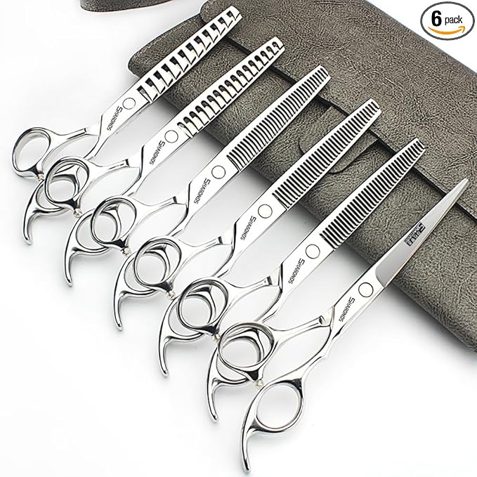 Barber hair scissors, Axemoore professional haircut Cutting Scissors/Shears set- 6", made of Japanese stainless steel, especially (6.5in-6pc)