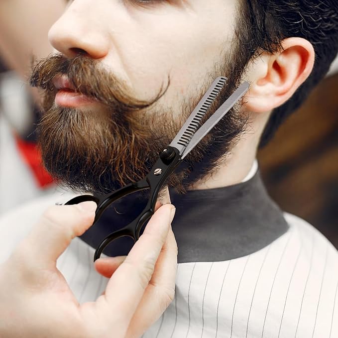 Fcysy Professional Hair Scissors Texturizing Shears Kit, Haircut Scissors Thinning Shears 11 Pcs Set