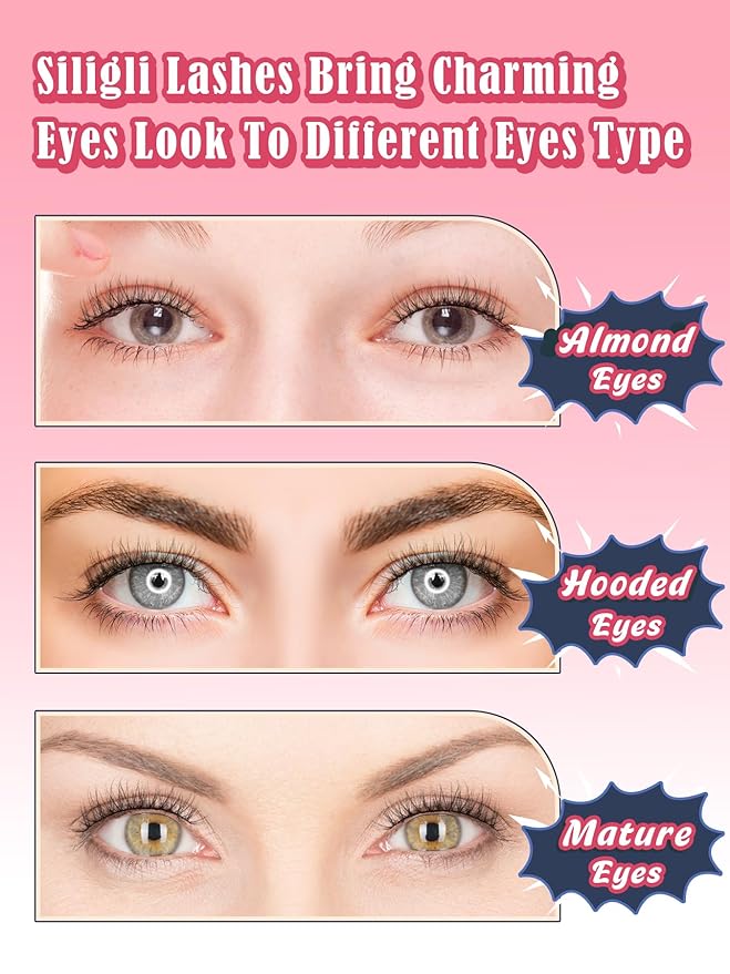 Natural Looking Eyelashes Wispy Lashes Short Strip Lashes False Eyelashes 10mm Eye Lashes Pack 3D Volume Eyelashes Siligli Lashes 7 Pair