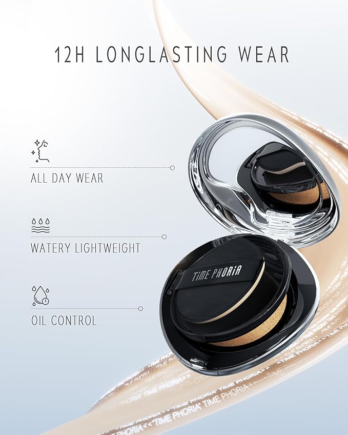 TIMELESS LUMINA MATTE PERFECTION CUSHION | Full Coverage, Weightless, Skin fit, Velvety Matte Finish, Oil-Control Waterproof Fondation, Sweatproof Flawless BB Cream CC (01 CREME)