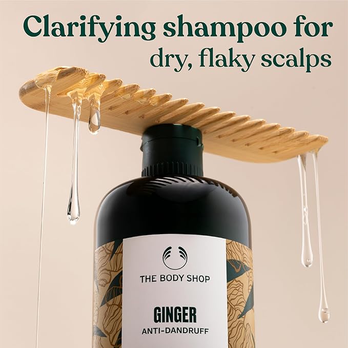 The Body Shop Ginger Scalp Care Shampoo – For Dry, Flaky Scalp – With Vegan Silk Protein – 250ml