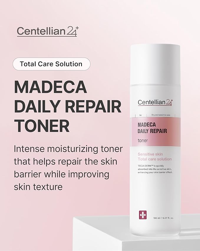 Centellian 24 Madeca Daily Repair Toner (5.07fl oz) - Hydrating & Soothing Face Toner for Sensitive Skin, Milky Tonor, Fast Absorbing, Strengthens Skin Barrier, Korean Skin Care. Centella Biome Water