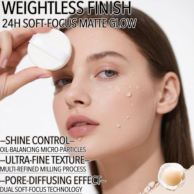 Mineral Powder Foundation, SPF 35, Sunscreen Lightweight Loose Powder, Hydrating Fair Neutral Coverage, Natural Finish Base Makeup (Solar Linen)