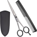 Professional 6.5” Hair Cutting Scissor with Comb– Sharp and Hairdressing Scissors Barber Shears Stainless Steel Hair Cutting Shears for Men & Women Precision Blades for Salon with Adjustment Screw