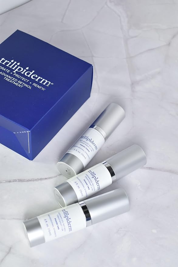 Trilipiderm Advanced Retinol Serum for Anti-Aging - 3 Phases (1.5%, 3.5%, 5.5%) - 5oz Each