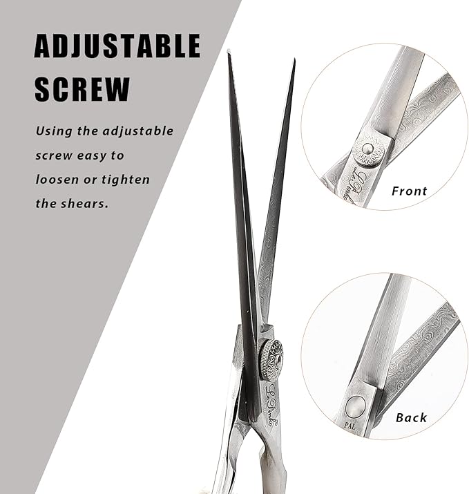 LePinko Premium Damascus Steel Hair Cutting Scissors, 6.0 Inch Master Level Hair Texturizing Shears For Hairstylist, Hairdresser, Studio, Salon, Barber
