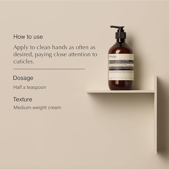 Aesop Resurrection Hand Wash & Balm Set | Citrus, Woody, Herbaceous Duo to Cleanse and Hydrate the Hands | 16.9 oz / 500mL